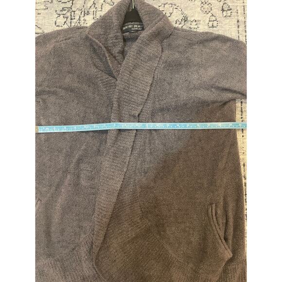 Barefoot Dreams CozyChic Light Open Front Sweater-Gray-Cozy Boucle Knit - Medium - Picture 12 of 12